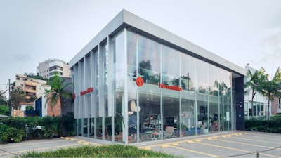 The exterior of the Herman Miller showroom in São Paulo, Brazil