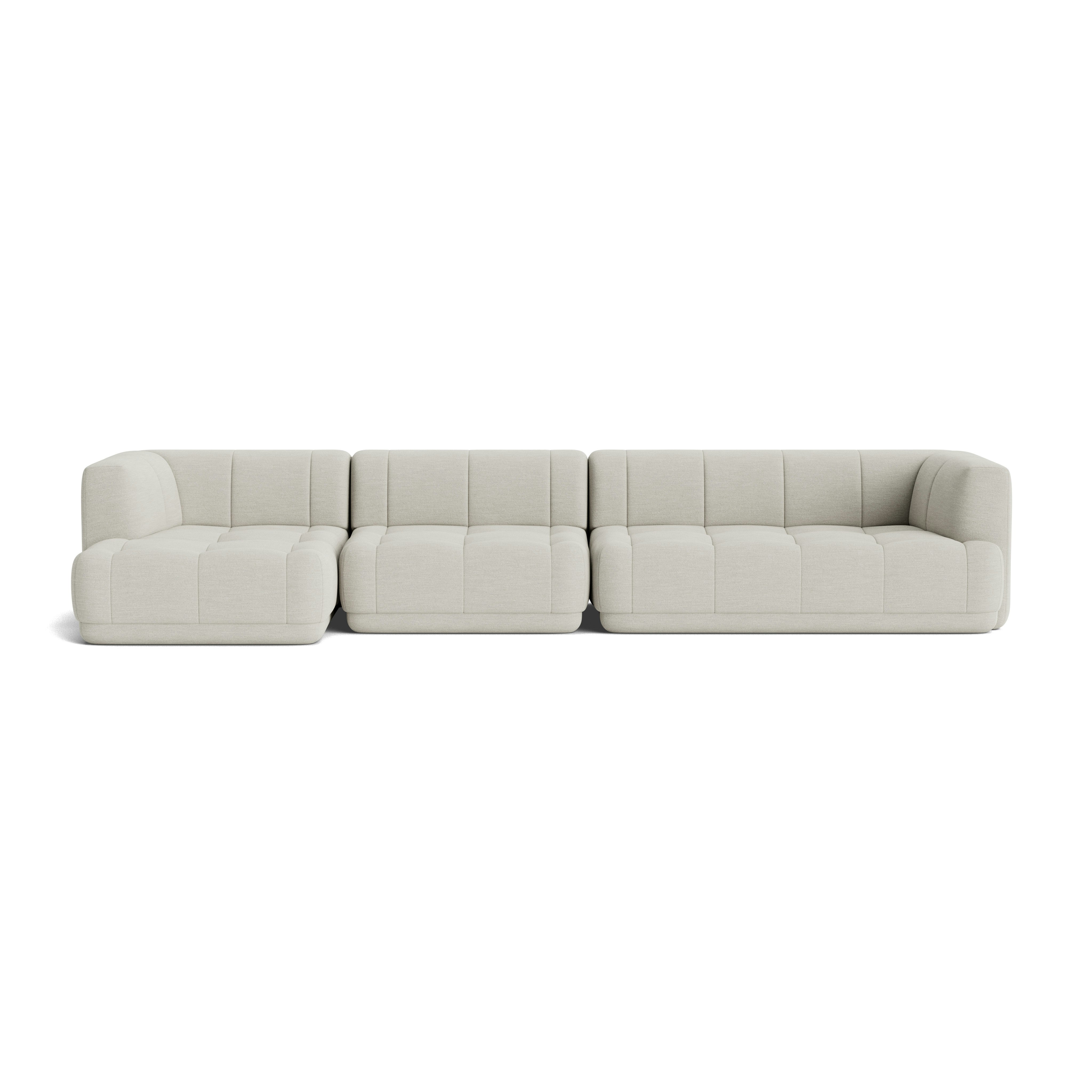 A front view of the Quilton Sectional - Left Chaise.
