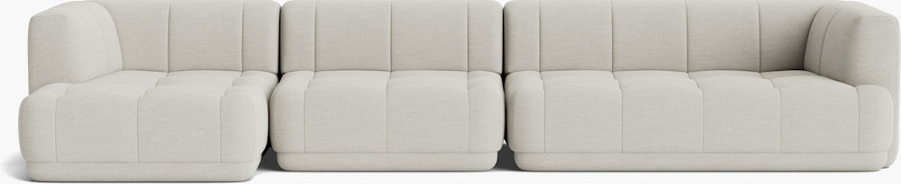 A front view of the Quilton Sectional - Left Chaise.