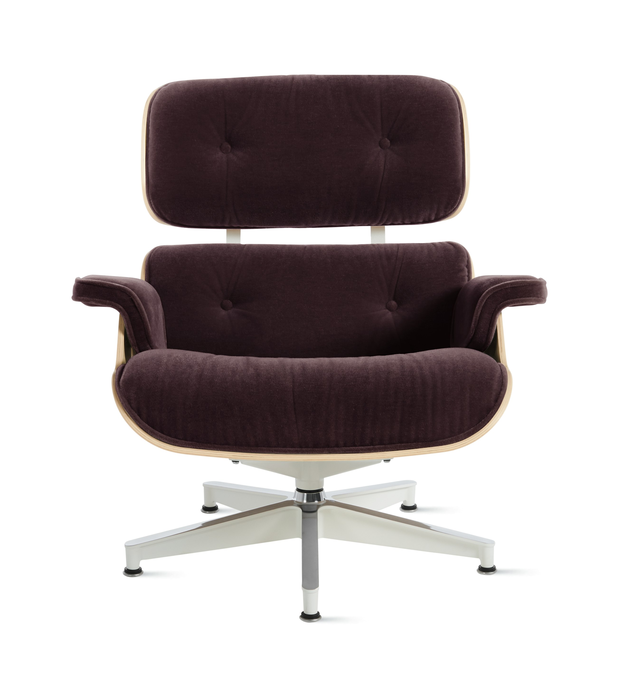 Eames Lounge Chair - White Ash,  Mohair Supreme,  Soulmate