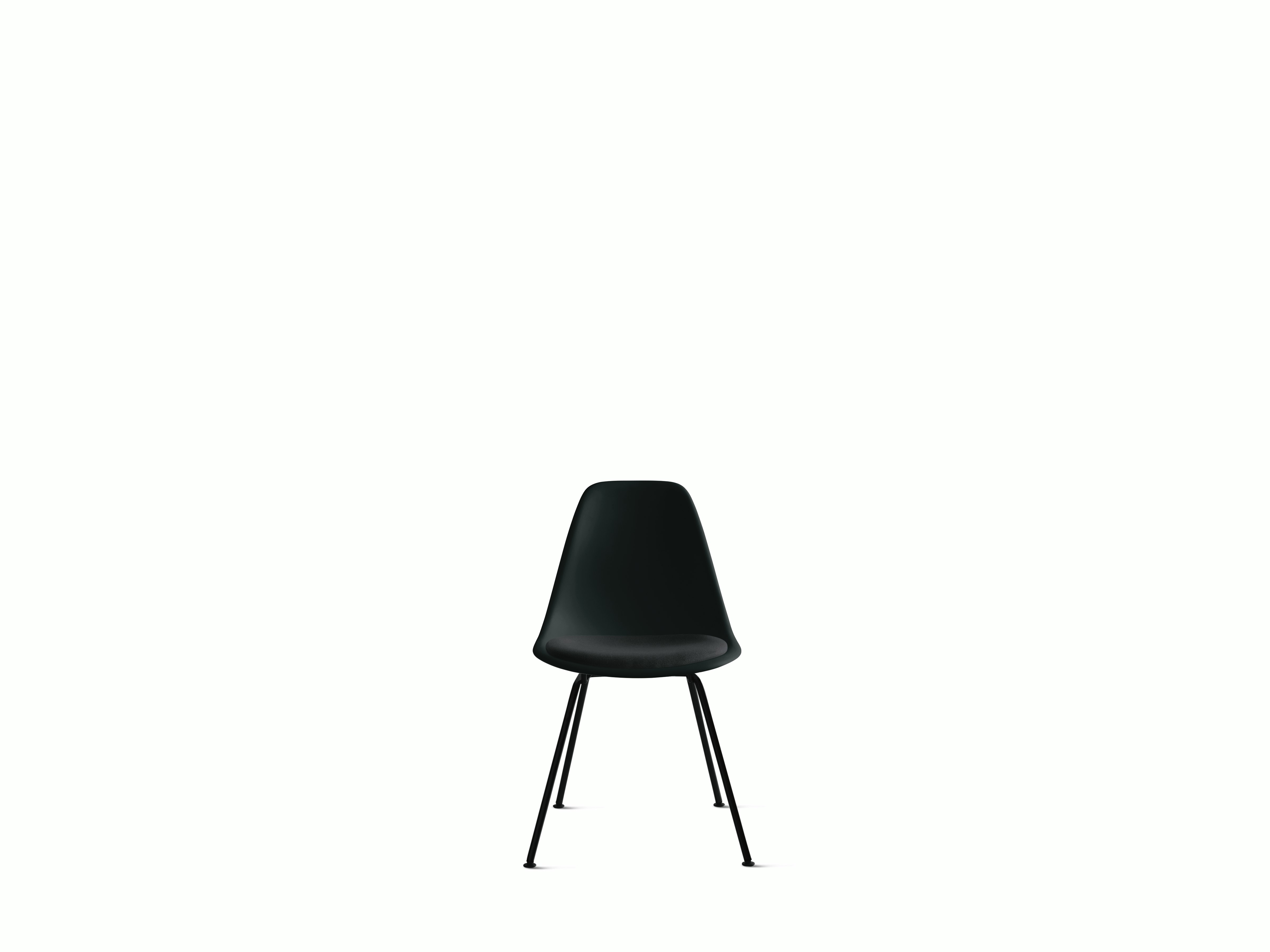 Eames Molded Plastic Side Chair with Seat Pad (DWR)