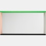 Colour Frame Mirror,  Green/Pink,  Medium