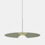 Bola Disc Pendant - 18", Green