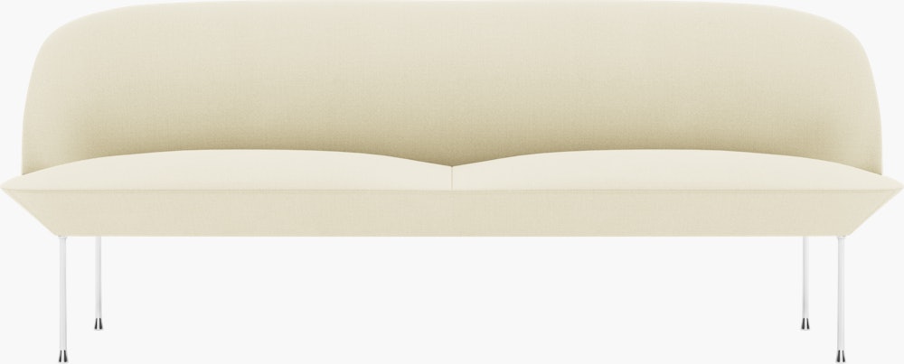 Oslo Sofa, 3-Seater\LEG: Chrome\FABRIC: Vidar (E)\COL: 1511 Cream