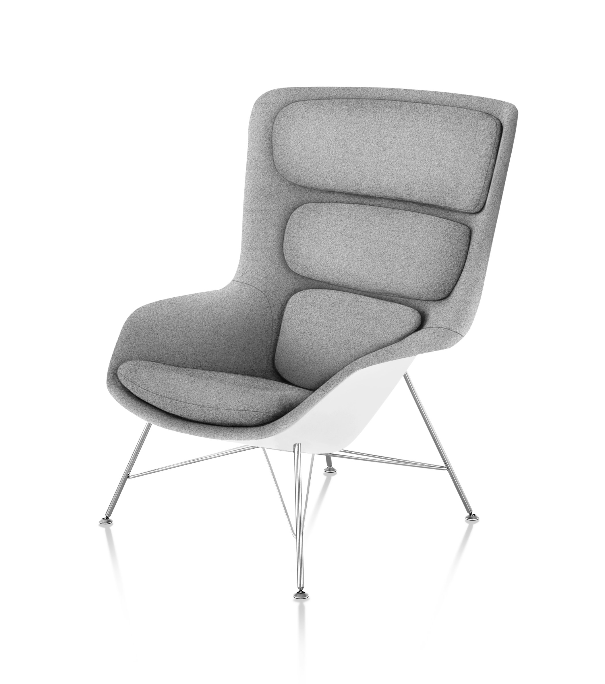 Striad Lounge Chair, Wire Base