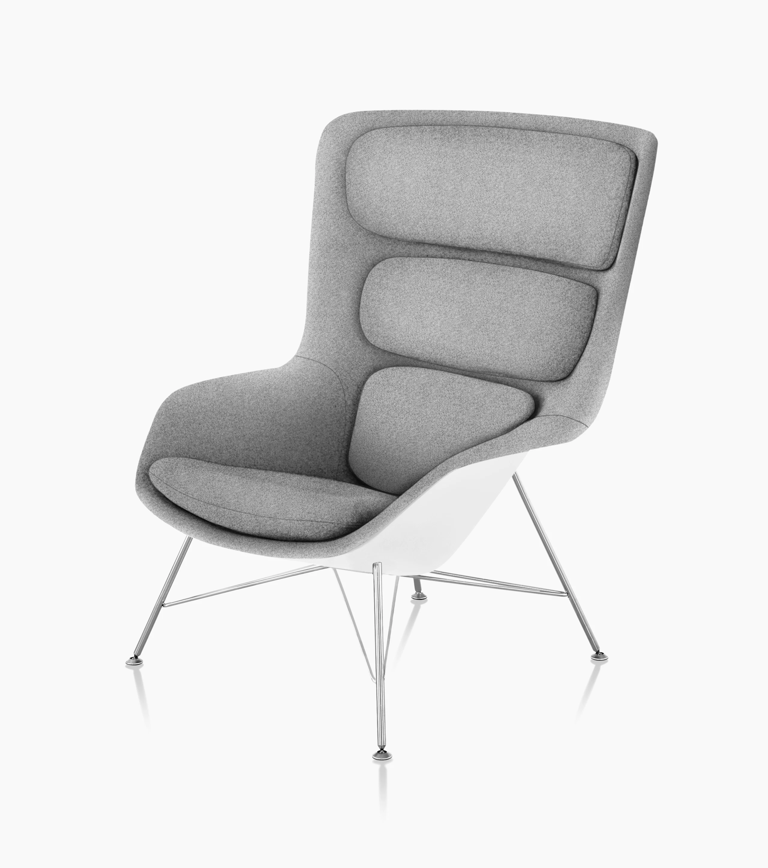 Striad Lounge Chair, Wire Base