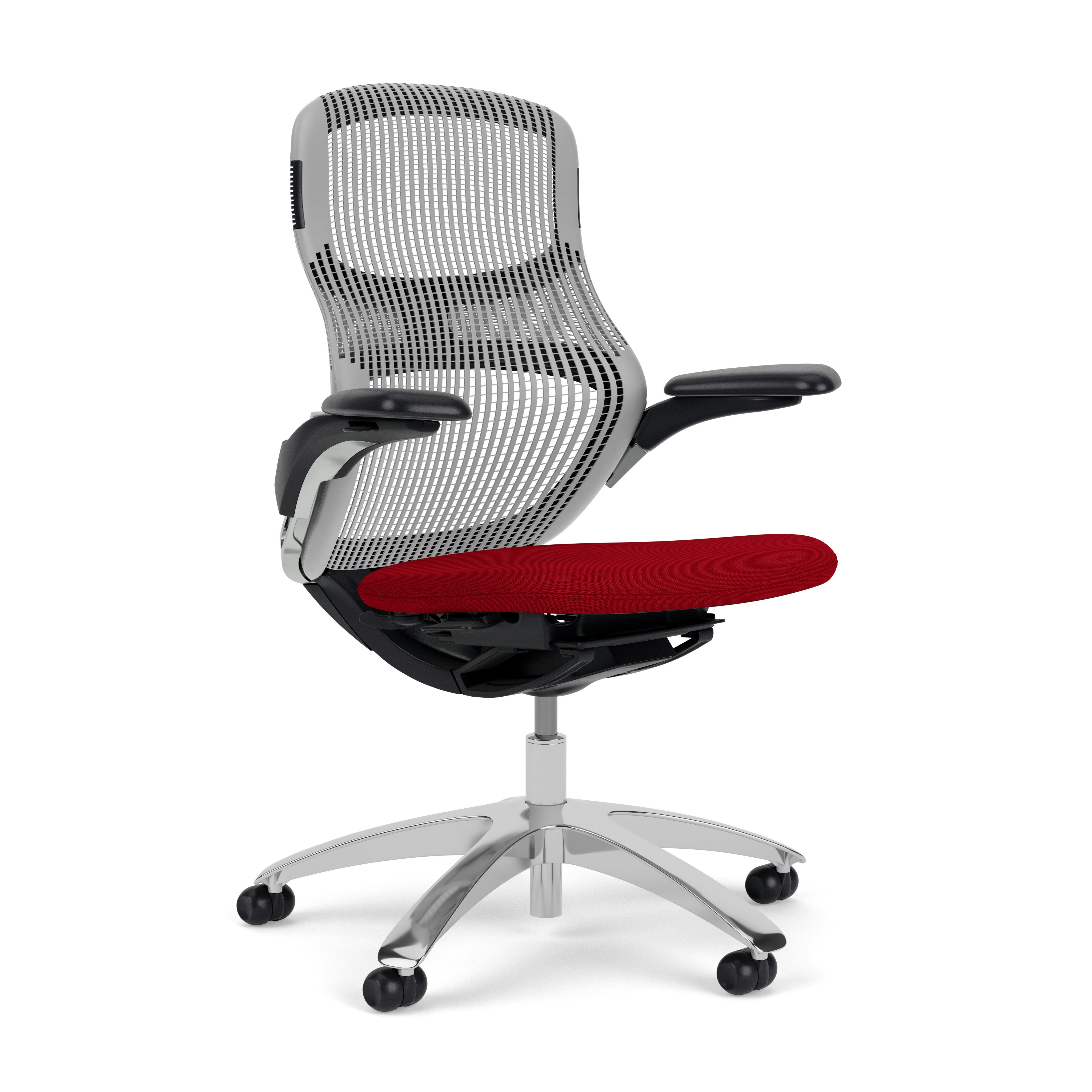 Generation Chair - Dark, High Performance, Pebble, Generation, Firecracker, Polished Aluminum, Hard Wheel