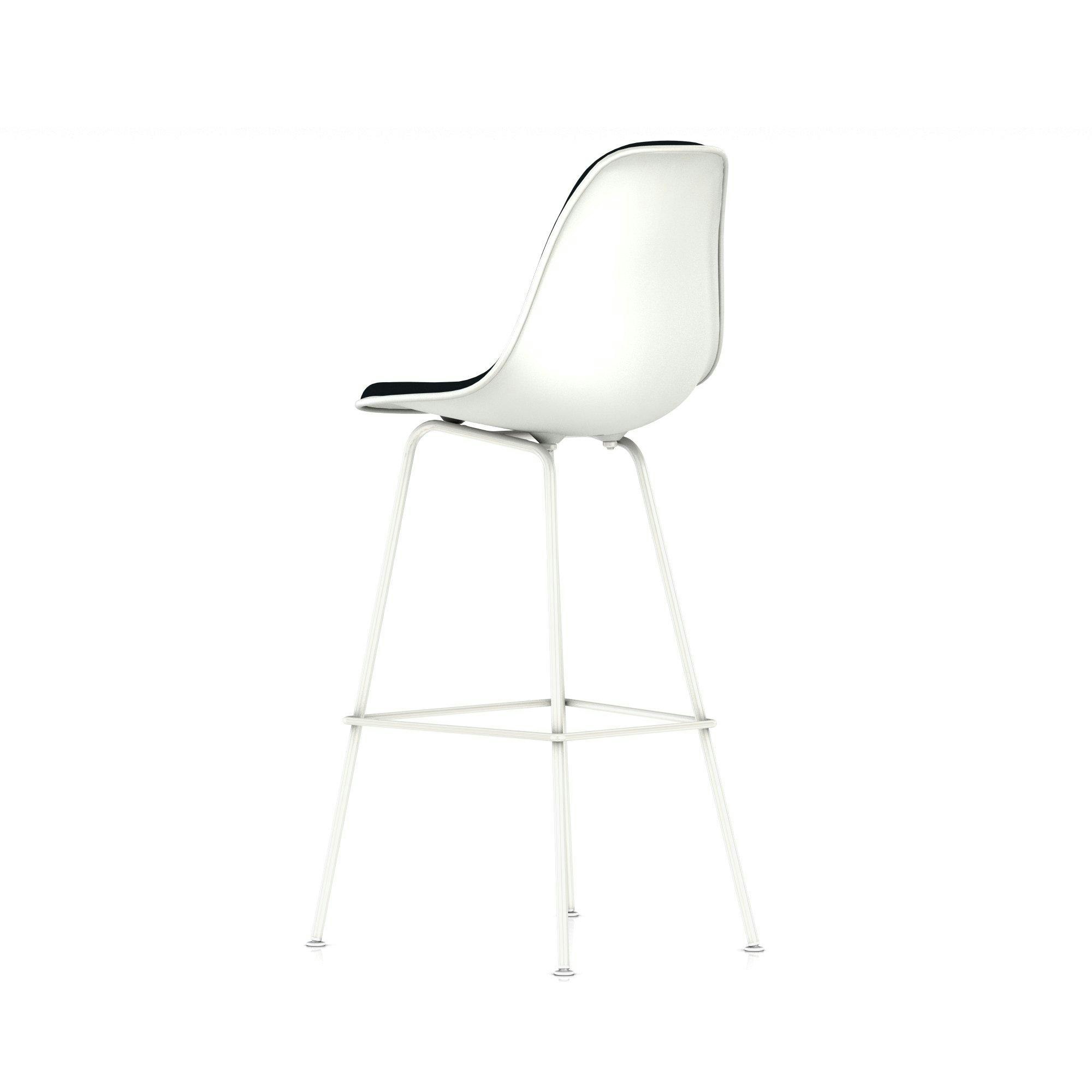 Eames Upholstered Molded Plastic Barstool - DSHBX.U
