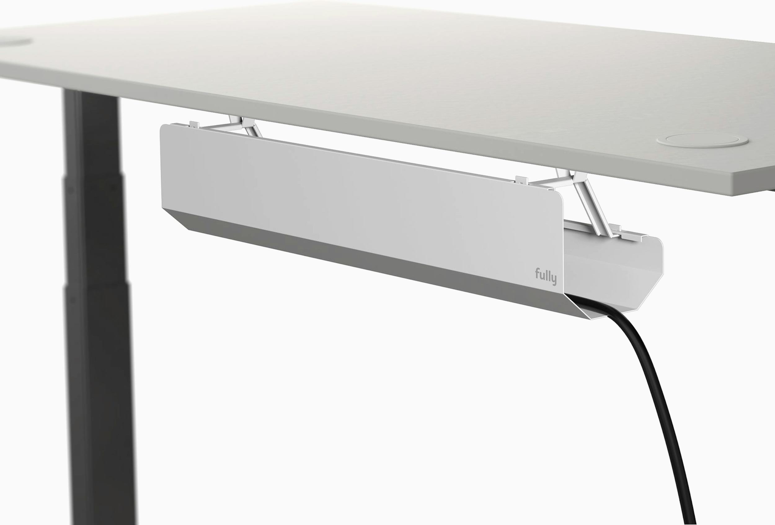 Decorative Desk Cord Cover, 60 x 2 x 1 Cover, White - Reliable Paper