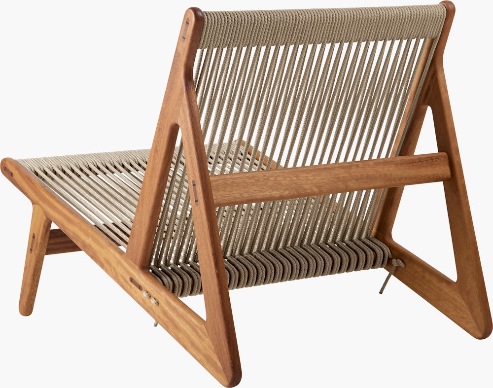 MR01 Initial Outdoor Lounge Chair in Sunfire Melange Beige and Sand
