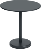 Linear Steel Café Table, Round