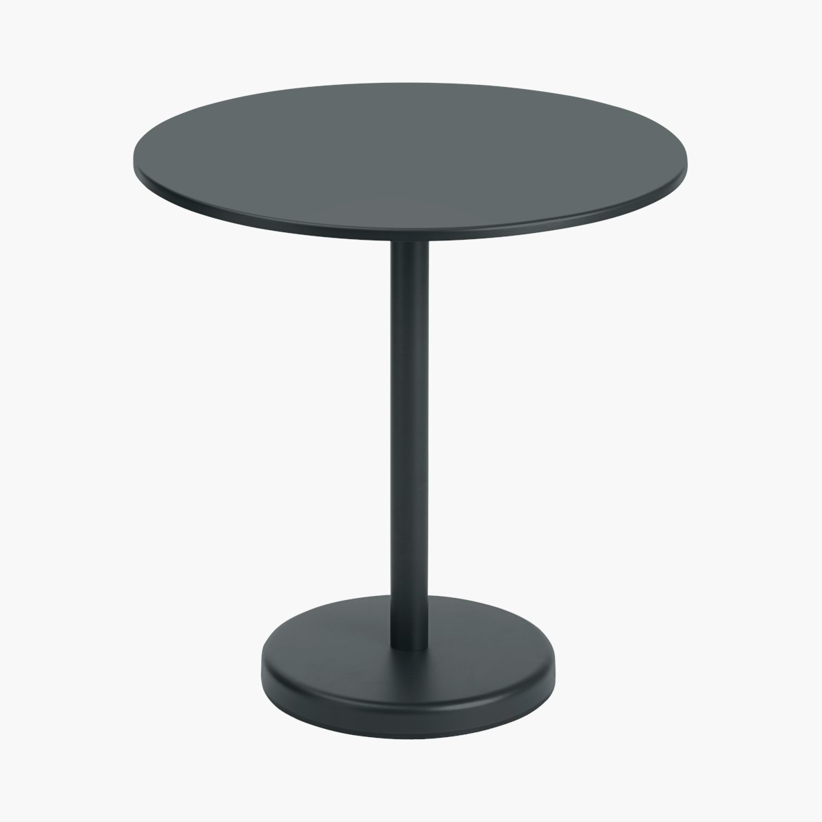 Linear Steel Café Table Linear Steel Café Table, Round