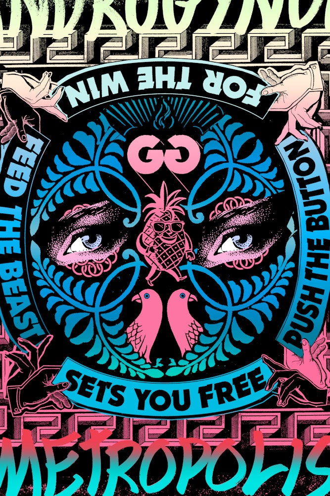 FAILE Artwork Push The Button Print - Not Framed