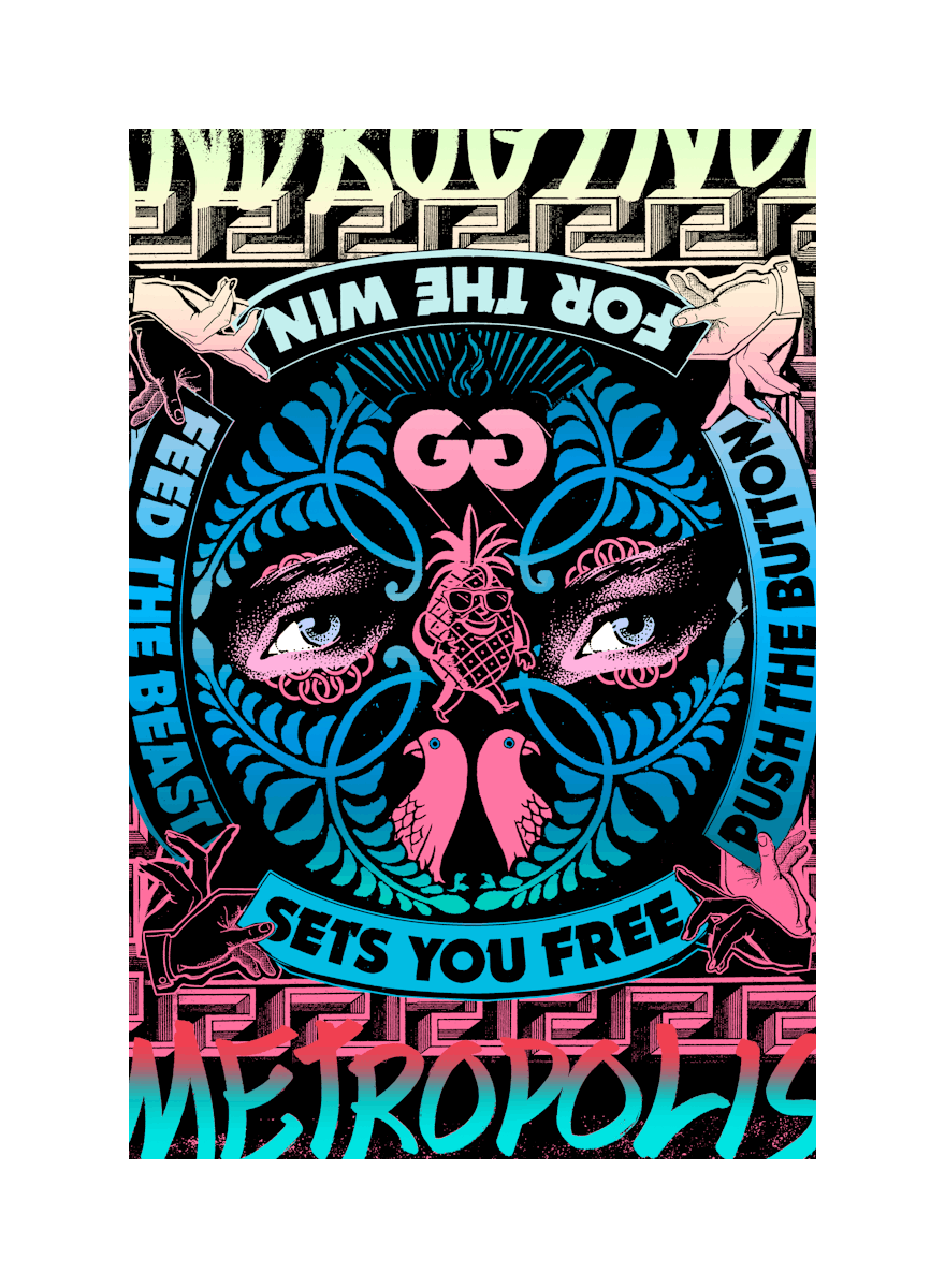 FAILE Artwork Push The Button Print FAILE Artwork Push The Button Print