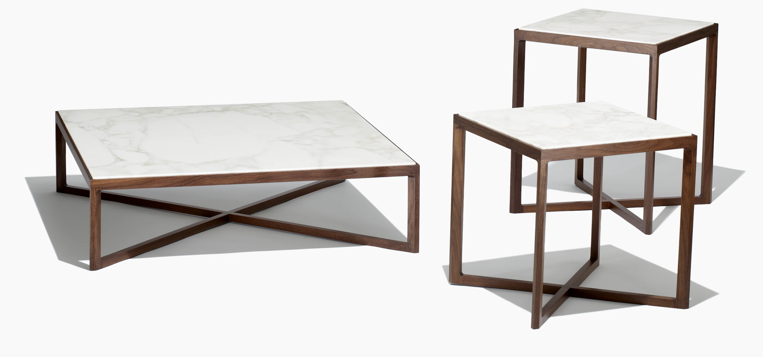 Krusin Side Tables with Calacatta marble