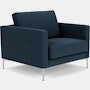 Divina Lounge Chair - Standard,  Hourglass,  Indigo