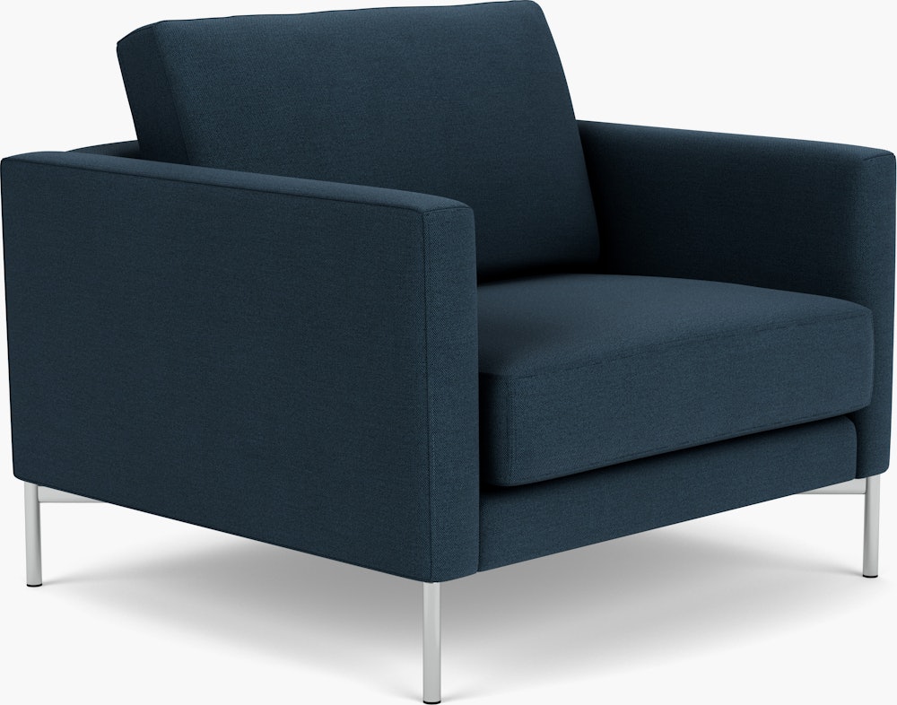 Divina Lounge Chair - Standard,  Hourglass,  Indigo