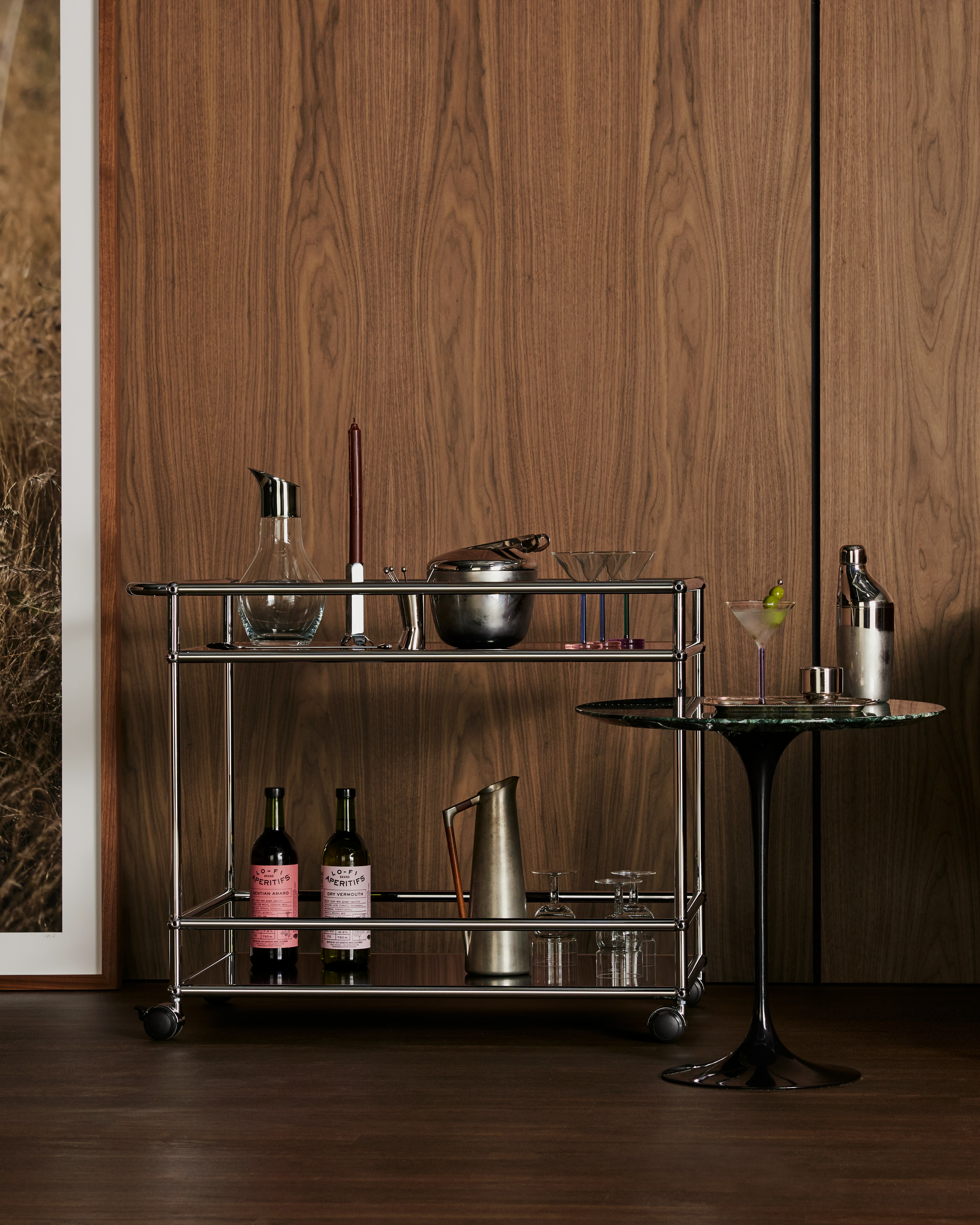 USM Serving Cart in Black
