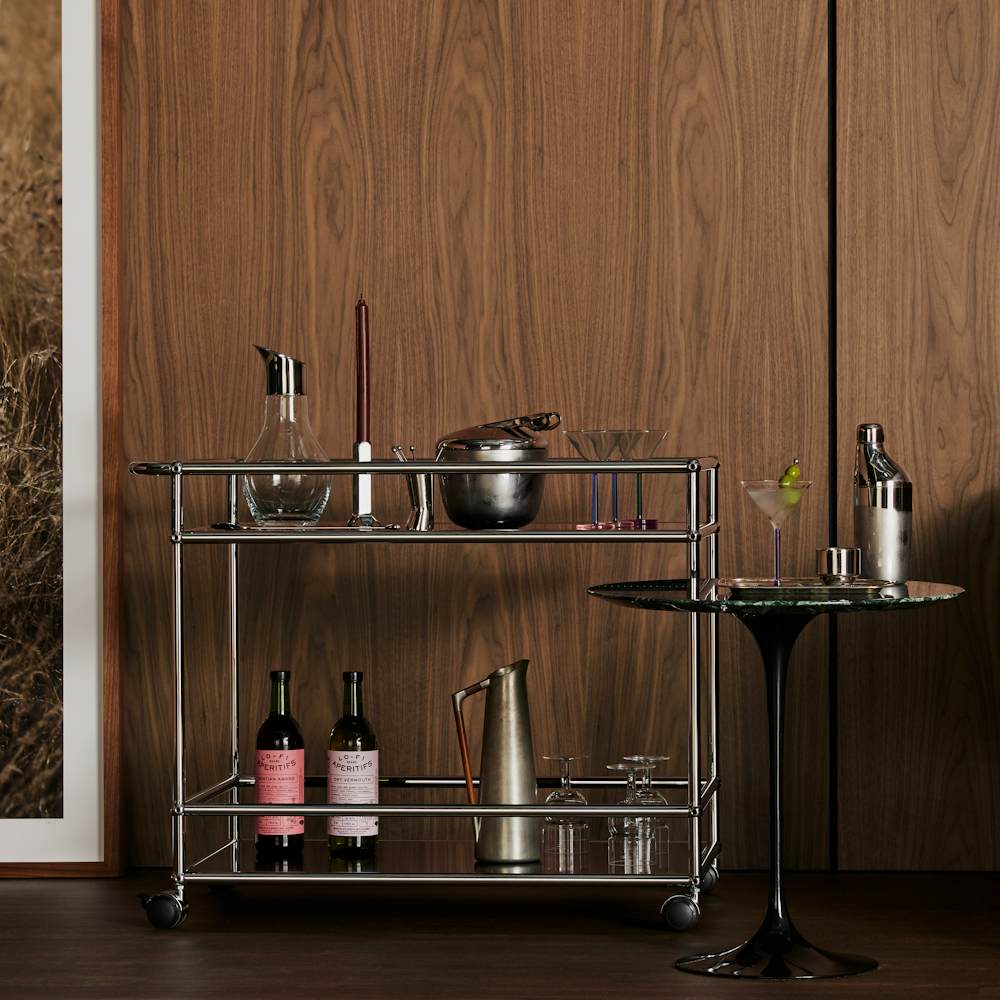 USM Serving Cart in Black