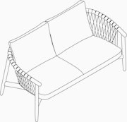 Crosshatch Settee