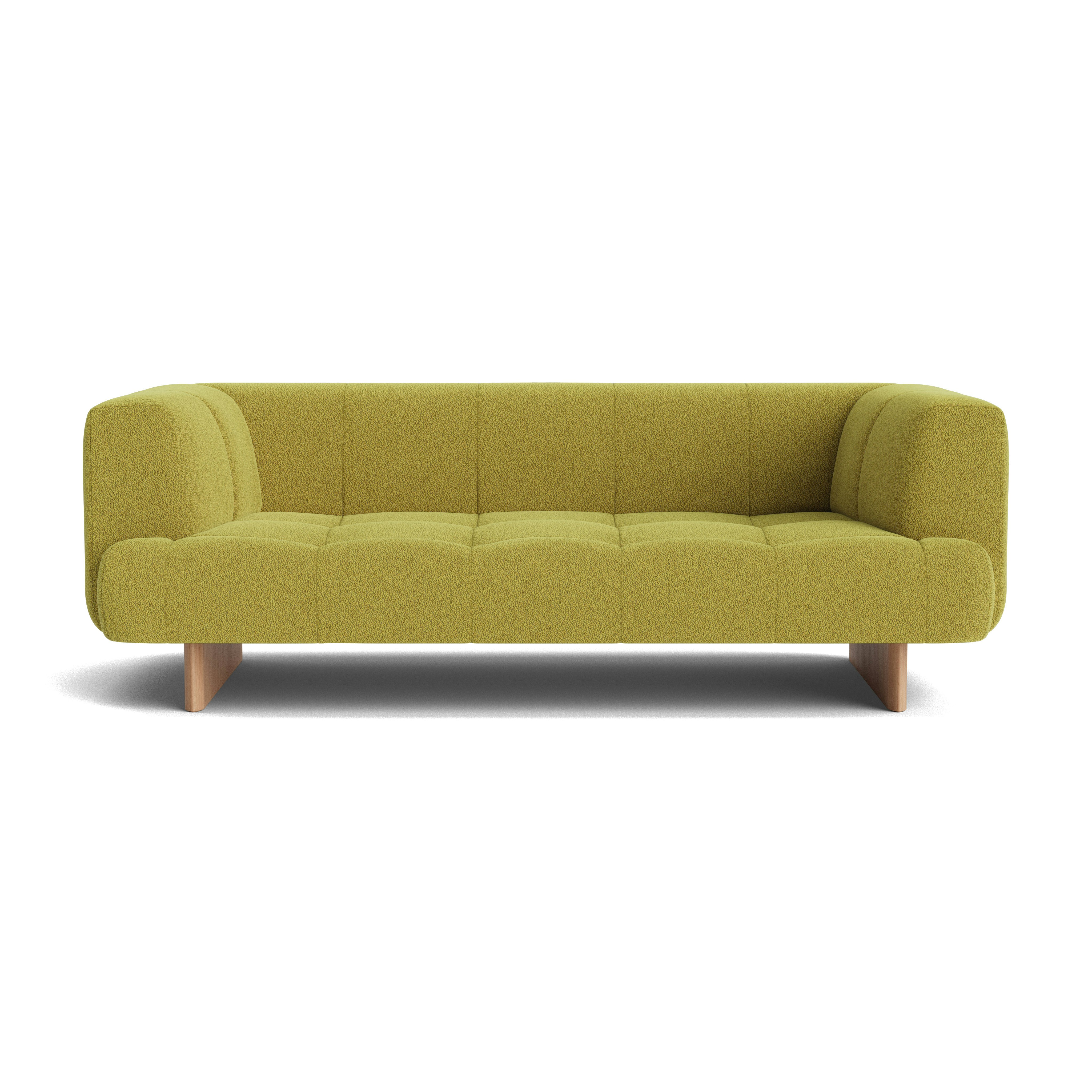 Quilton Lift Sofa - 2-Seat Sofa, Flamiber, Mimosa, Lacquered Oak
