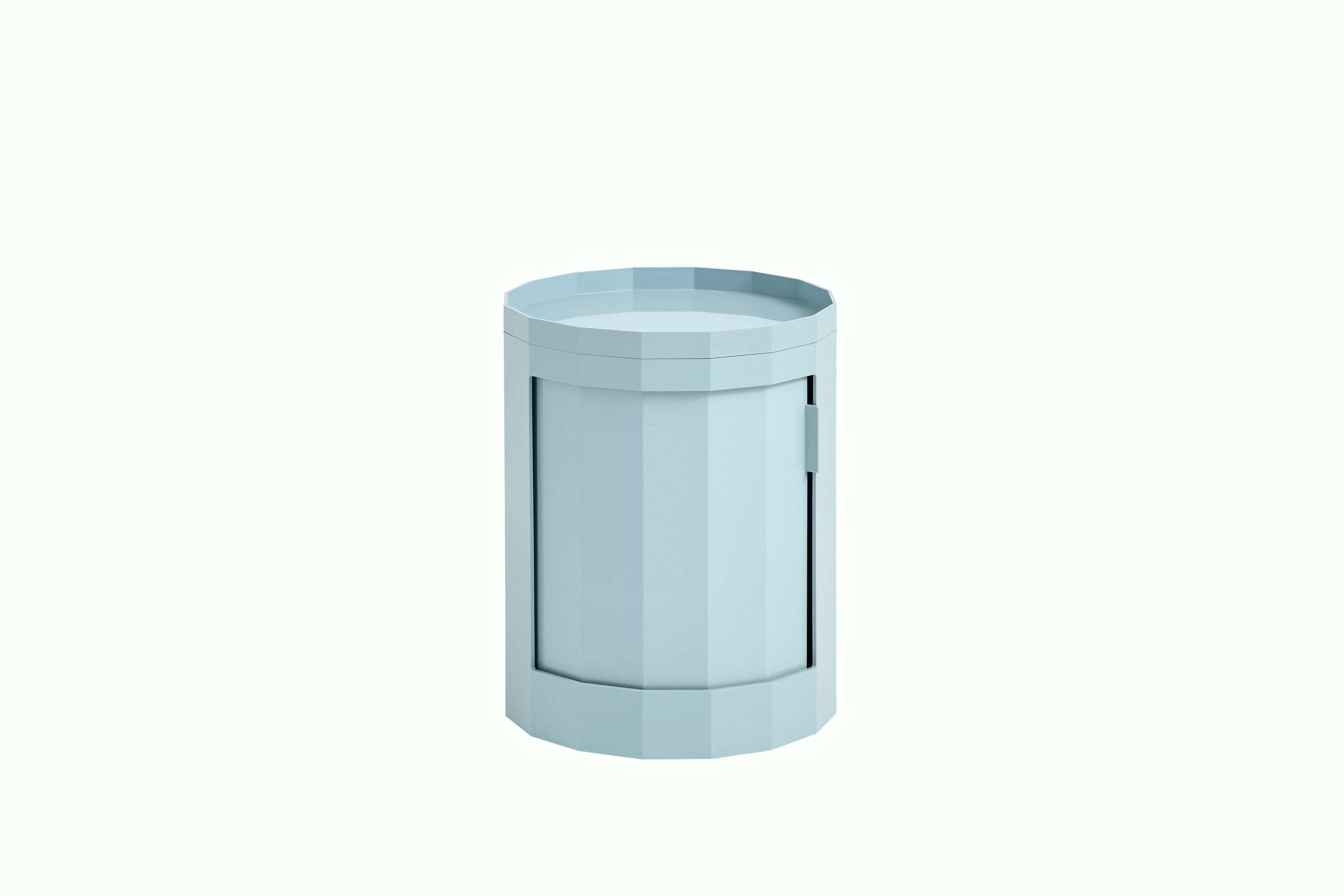 Facet Storage Cabinet - Short, Misty Blue