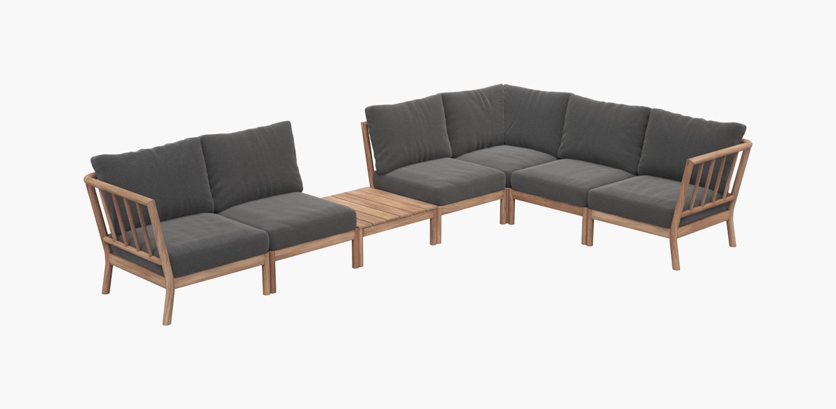 Tradition Outdoor Corner Sectional with Table