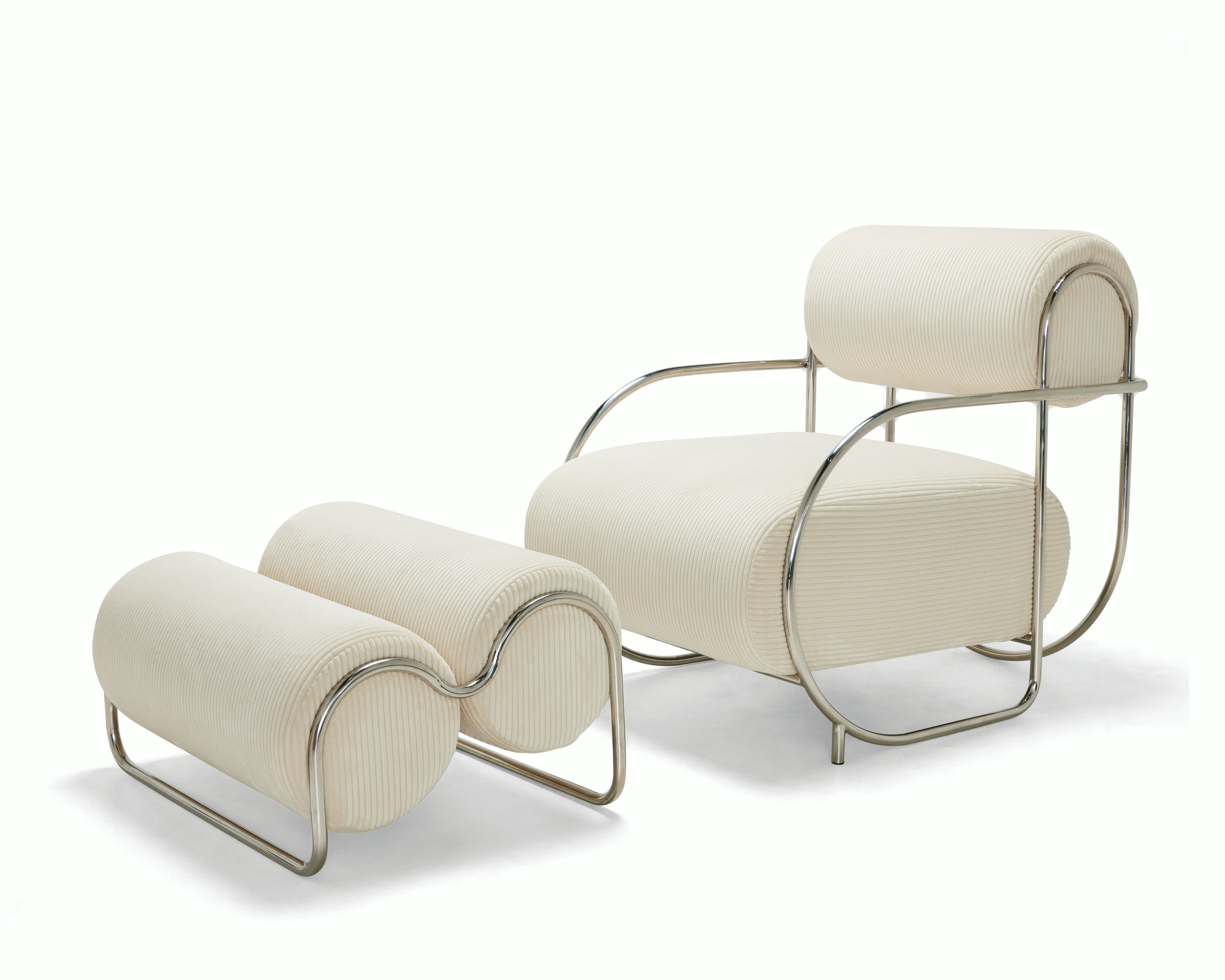 Chromeo Chair & Ottoman