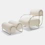 Chromeo Chair and Ottoman