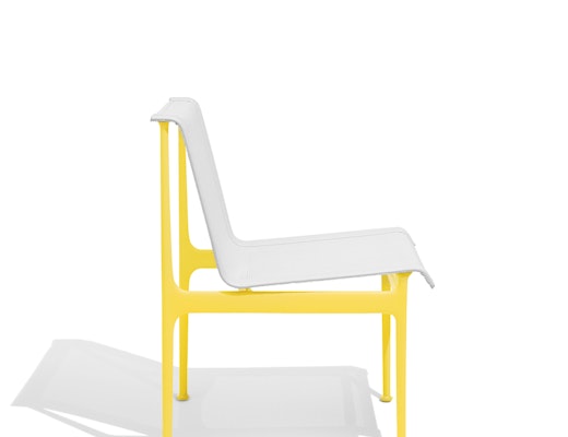 1966 Collection Dining Armless Chair yellow Richard Schultz patio outdoor furniture