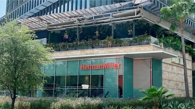 An exterior view of the Herman Miller Monterrey showroom in Nuevo Leon, Mexico