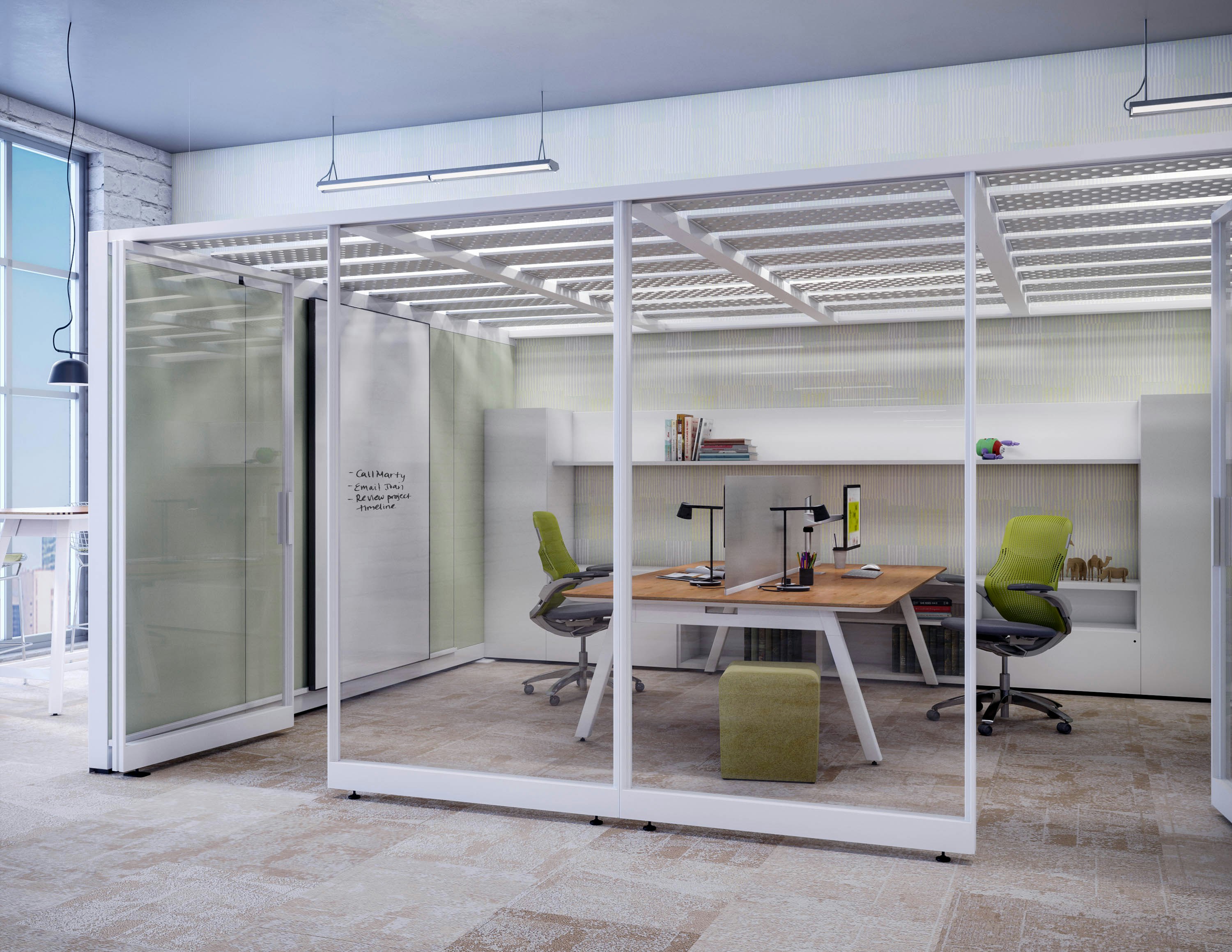 Private Office Rockwell Unscripted Creative Wall Rockwell Unscripted Sawhorse Table Generation by Knoll Antenna Workspaces Storage Reff Profiles