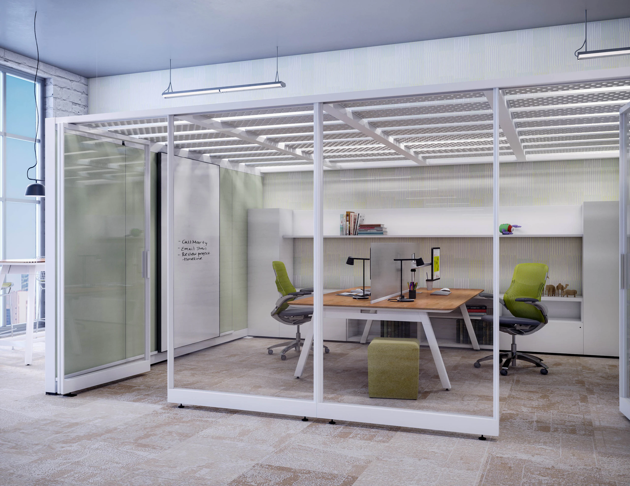 Private Office Rockwell Unscripted Creative Wall Rockwell Unscripted Sawhorse Table Generation by Knoll Antenna Workspaces Storage Reff Profiles