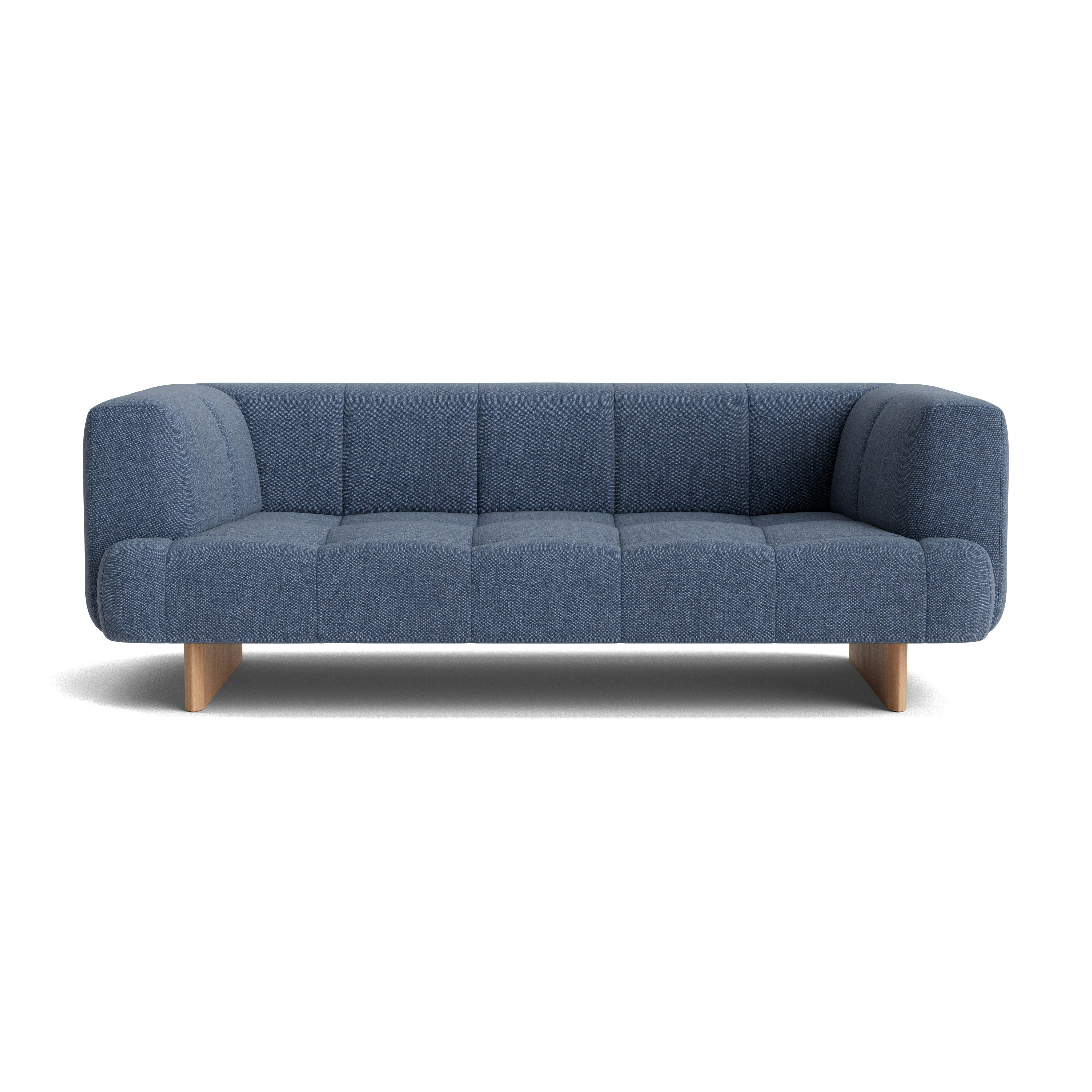 Quilton Lift Sofa - 2-Seat Sofa, Beck, Letterpress, Lacquered Oak