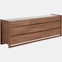 Matera Dresser - Nine Drawer,  Walnut