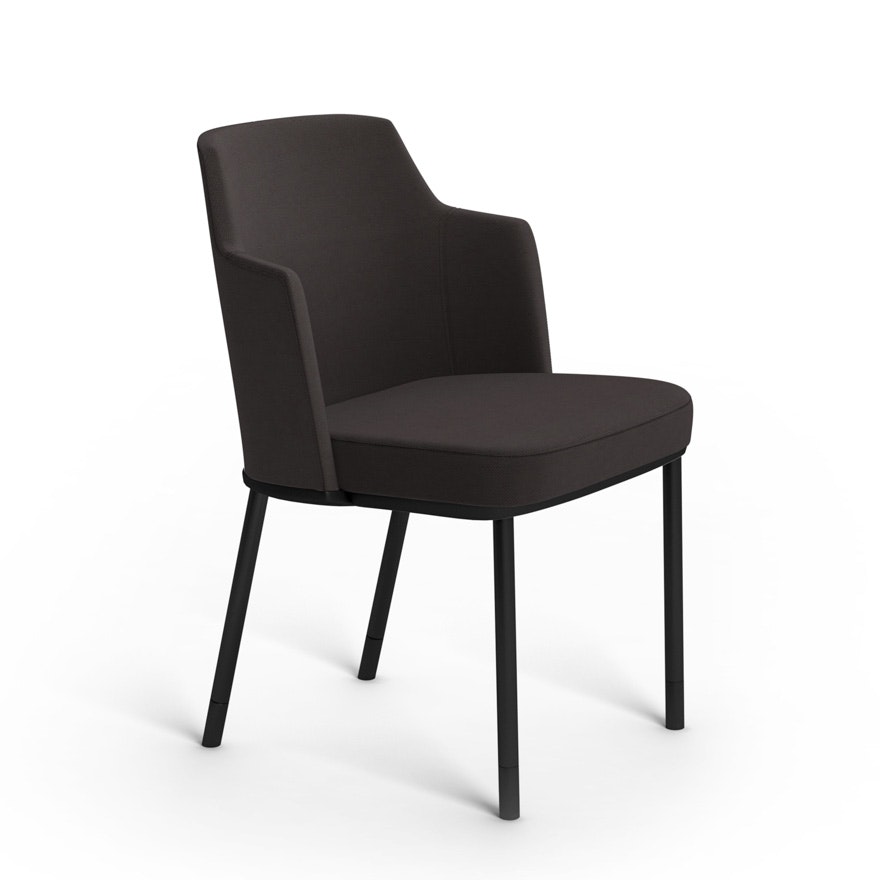 Remix Side Chair, glides