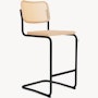 Cesca Stool - Cane,  Natural Beech,  Black