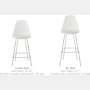 Eames Molded Plastic Stool with Seat Pad