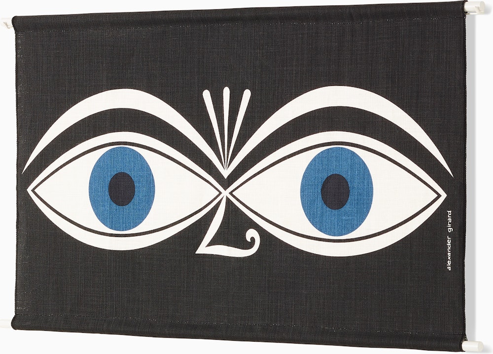 A Girard Environmental Enrichment Panel in Eyes pattern.