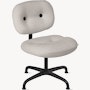 Morrison Hannah Occasional Chair - Without Arms,  Crossroad,  Almond,  Black,  Glides FSC Certified