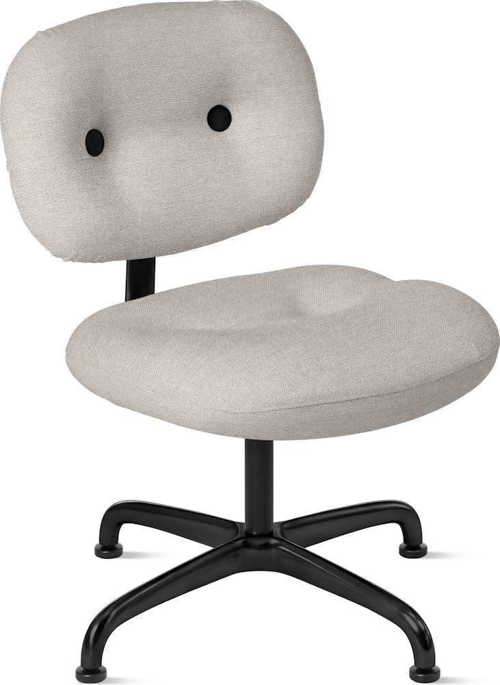 Morrison Hannah Occasional Chair - Without Arms,  Crossroad,  Almond,  Black,  Glides FSC Certified
