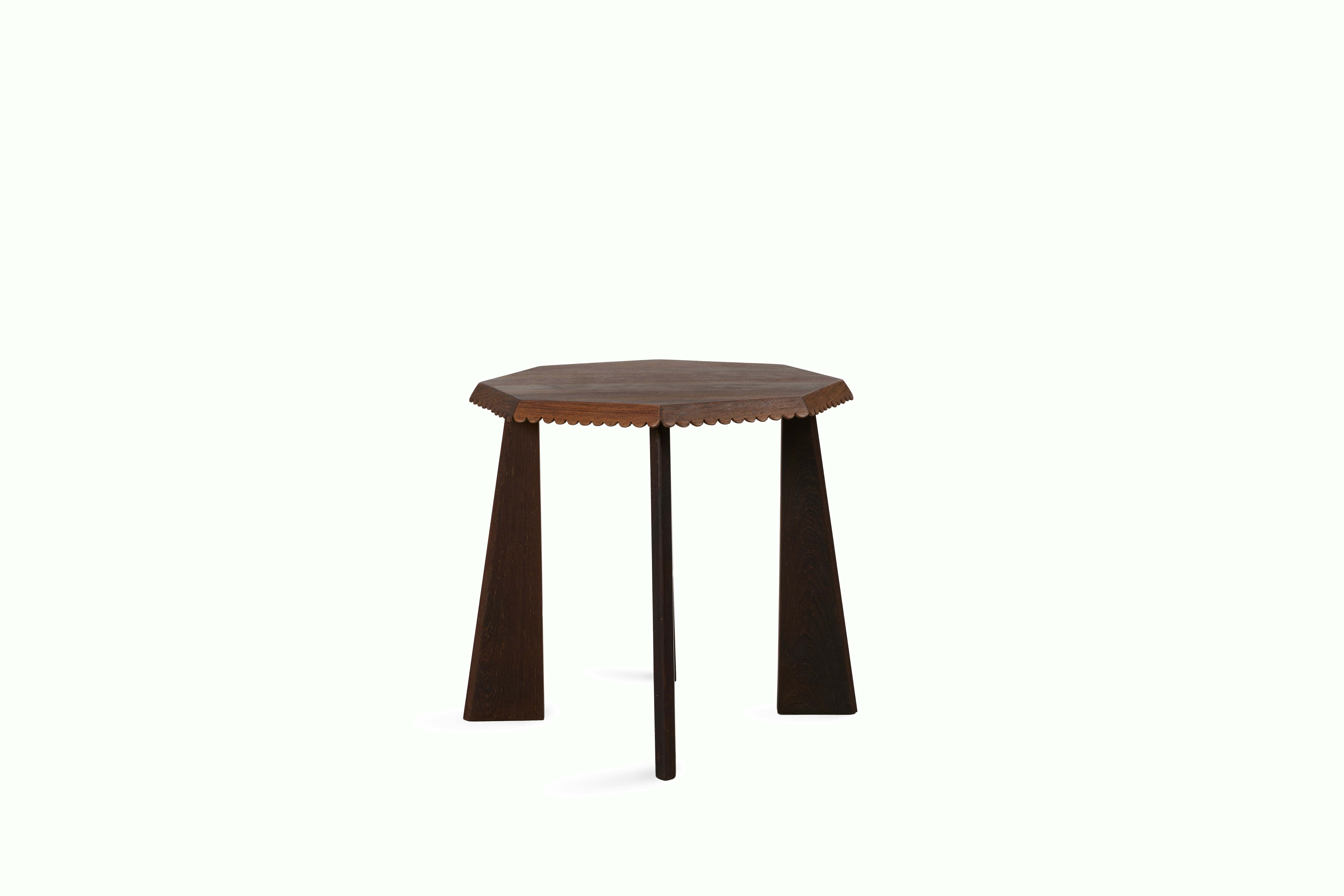 Lesire High Side Table - Panga Panga Wood