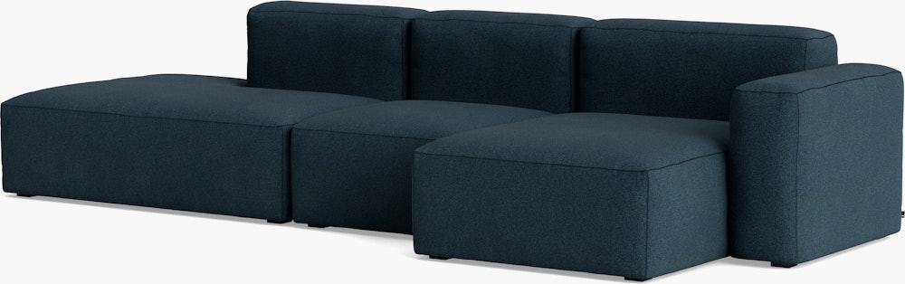 Mags SL Wide Sectional Chaise - Right, Pecora, Blue