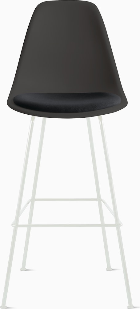Eames Molded Plastic Stool with Seat Pad
