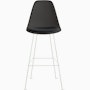 Eames Molded Plastic Stool with Seat Pad Eames Molded Plastic Stool with Seat Pad