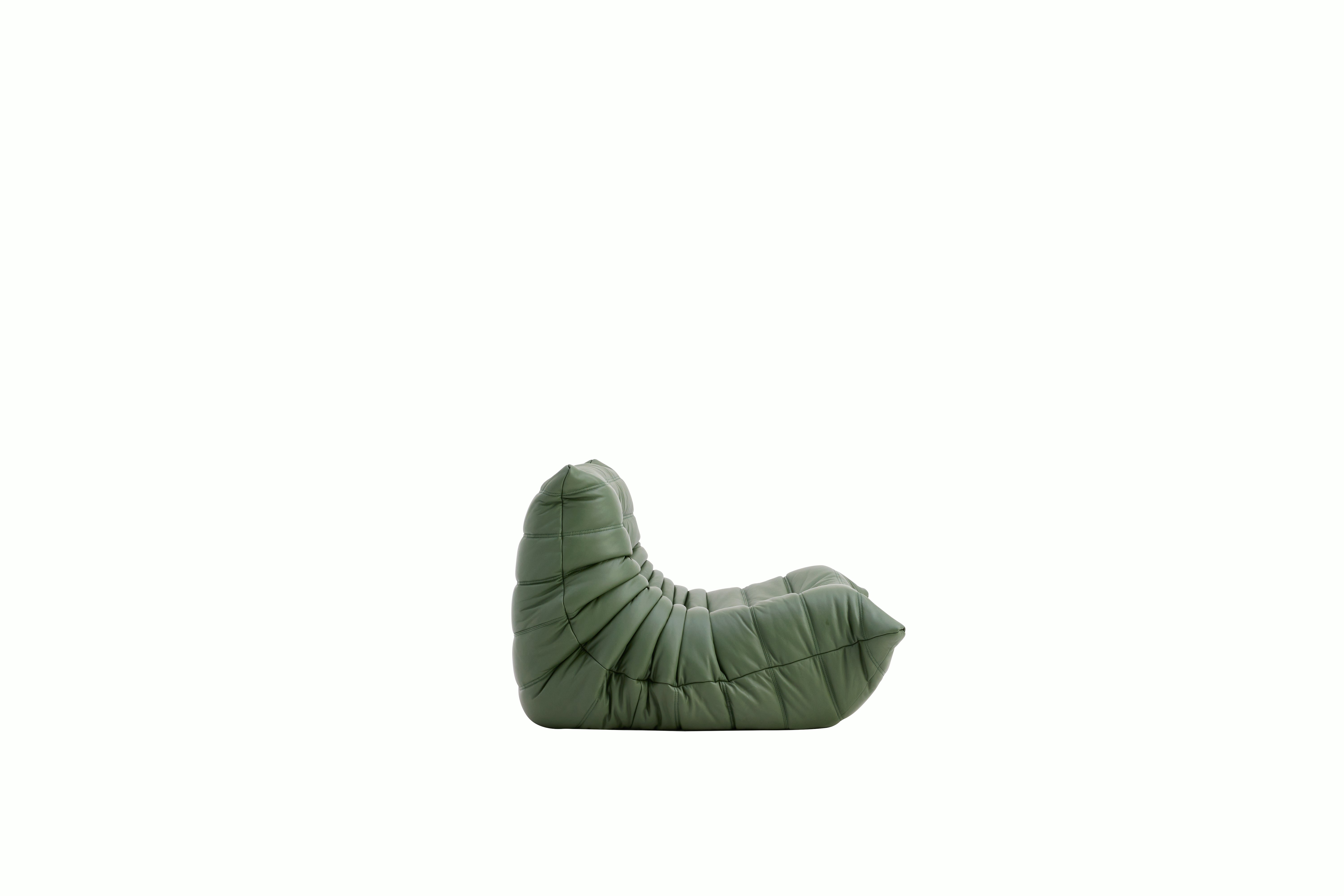 TOGO Fireside Chair - Opera Leather,  olive