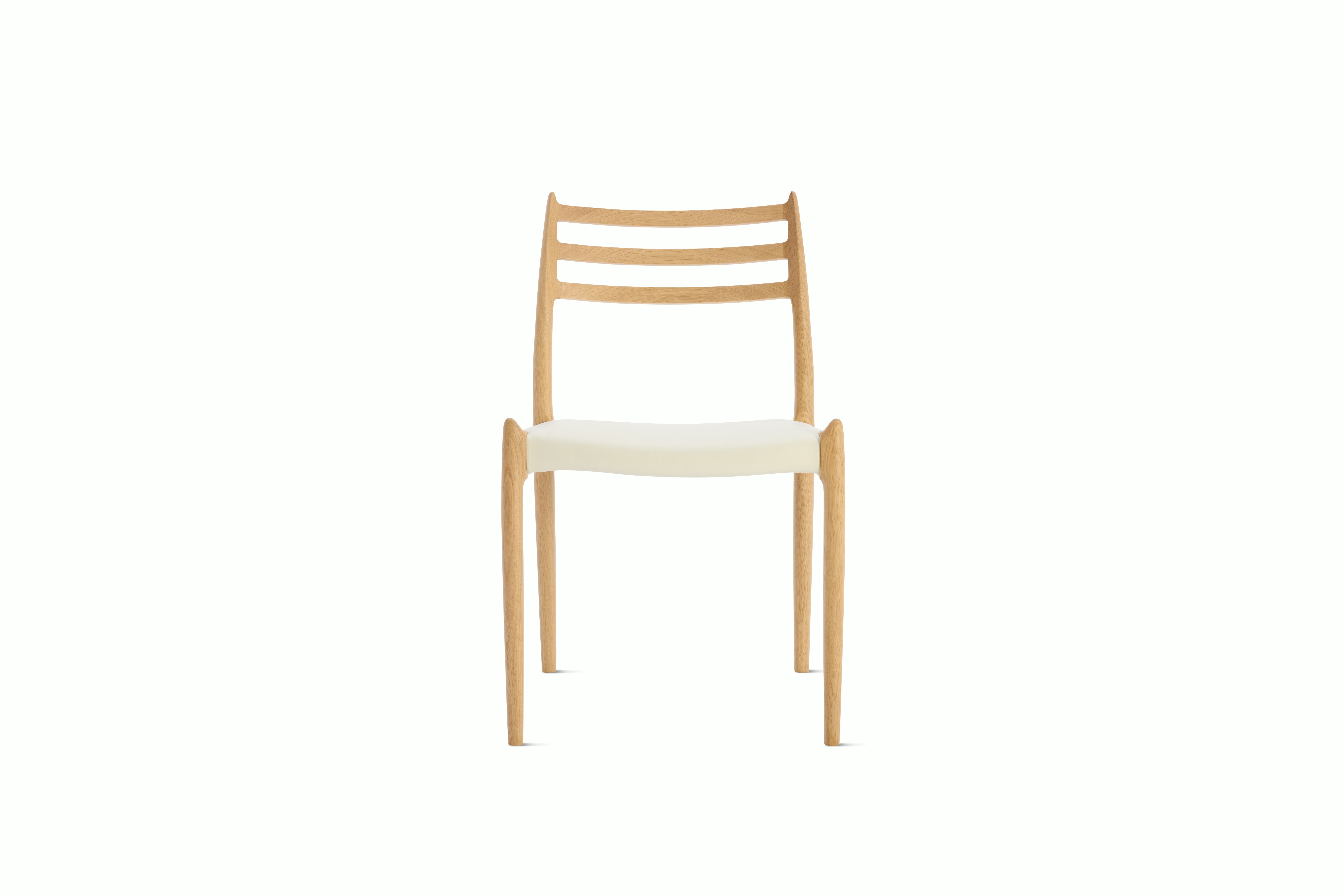 Moller Model 78 Side Chair with Leather Seat