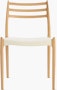 Moller Model 78 Side Chair with Leather Seat