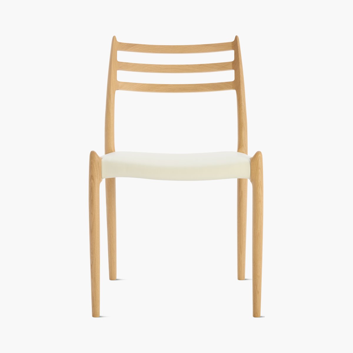 Moller Model 78 Side Chair Moller Model 78 Side Chair with Leather Seat