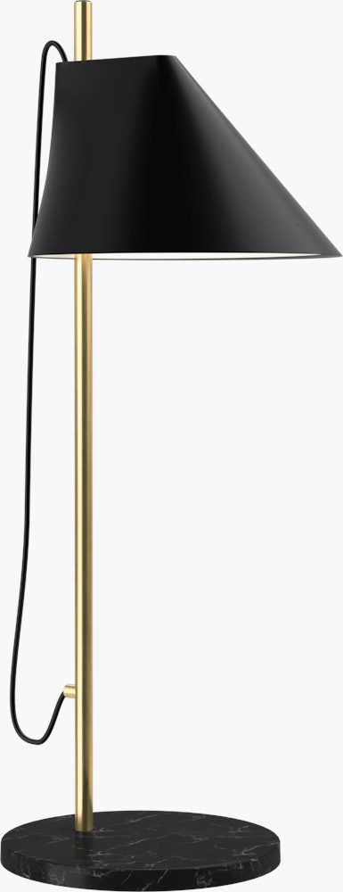 Yuh Table Lamp - Black and Brass